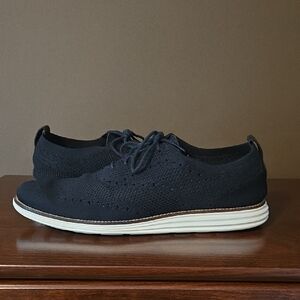 Cole Haan Black ØriginalGrand Energyweave Stitchlite Wingtip Oxfords Size 11.5